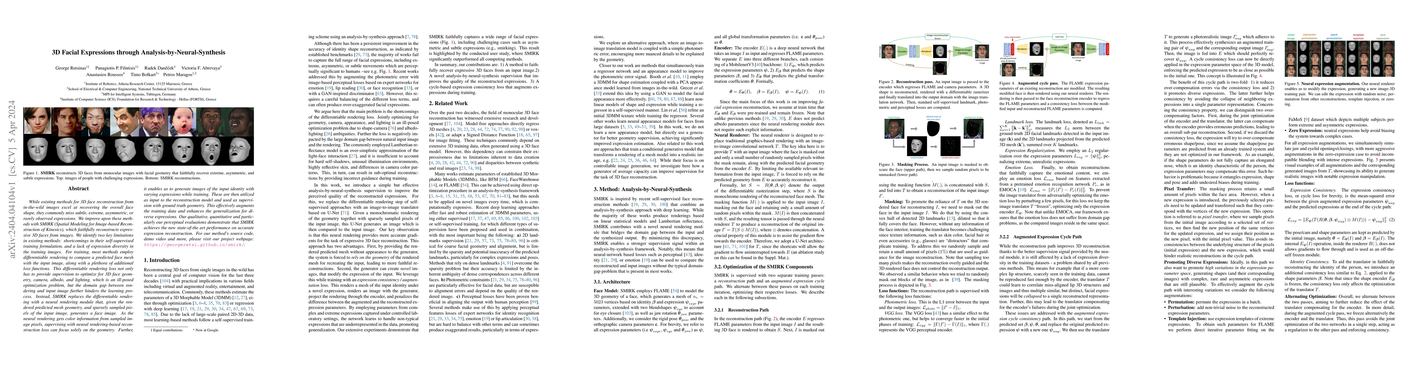 Thumbnail for 3D Facial Expressions through Analysis-by-Neural-Synthesis