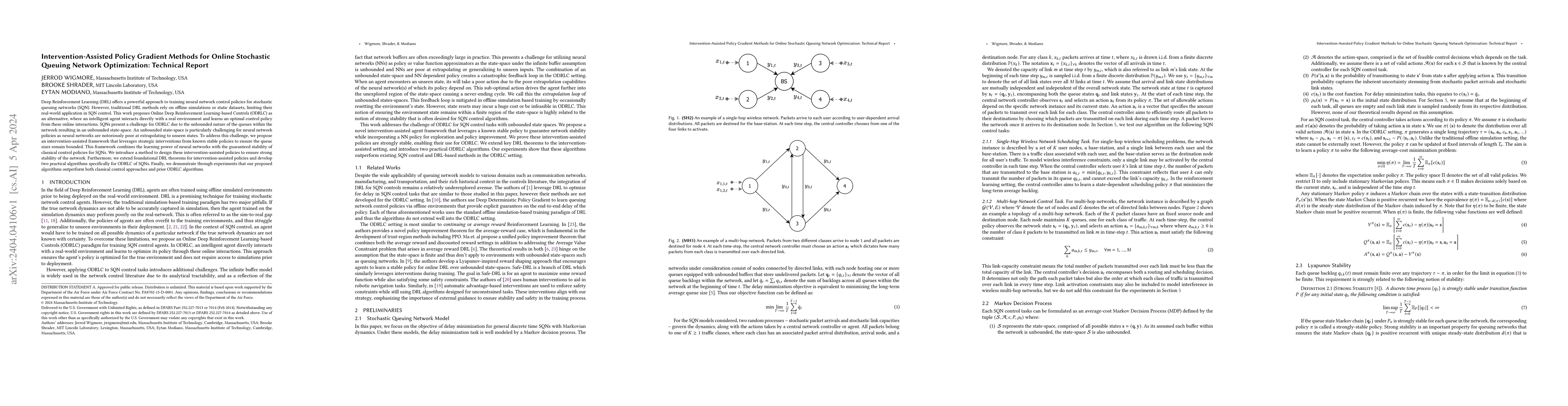 Thumbnail for Intervention-Assisted Policy Gradient Methods for Online Stochastic
  Queuing Network Optimization: Technical Report