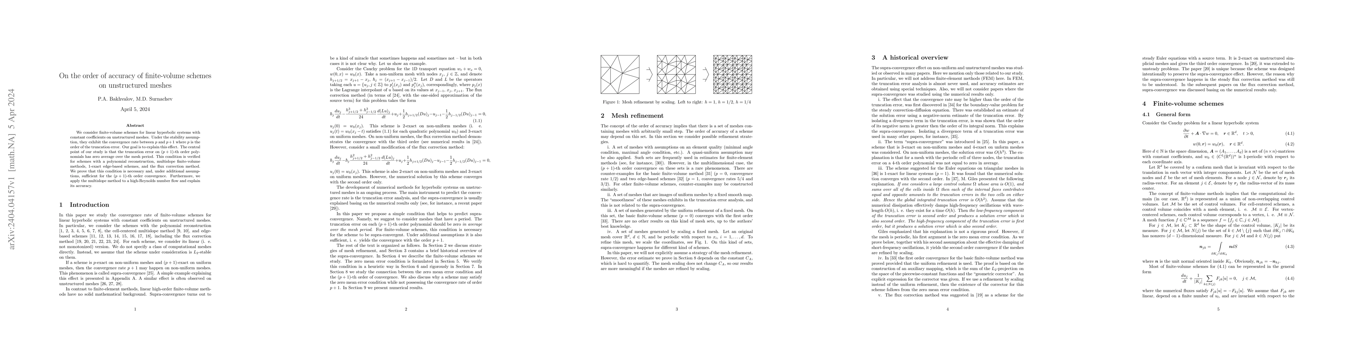 Thumbnail for On the order of accuracy of finite-volume schemes on unstructured meshes