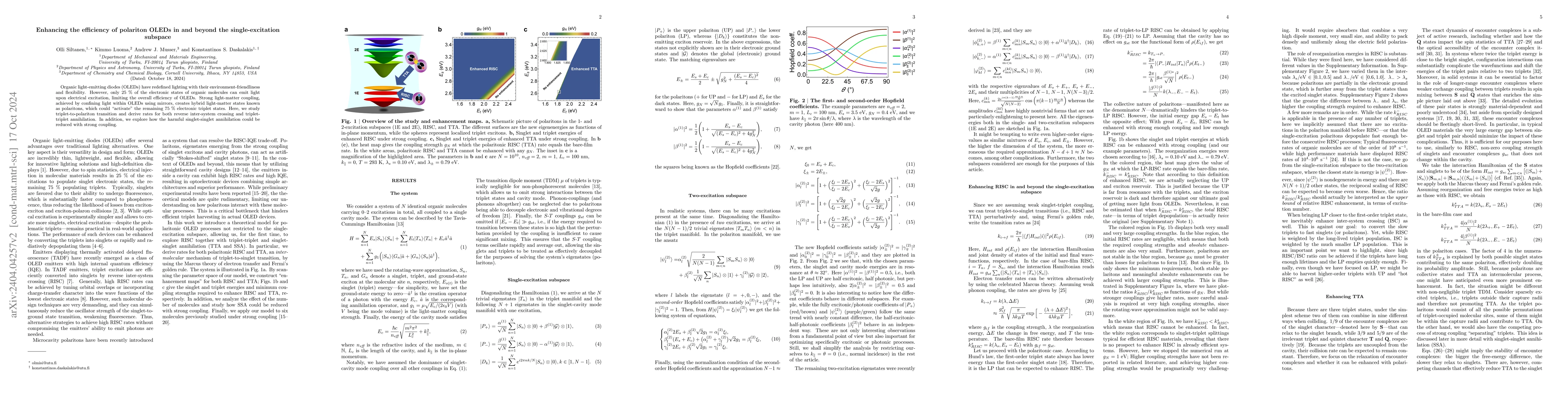 Thumbnail for Incoherent polariton dynamics and nonlinearities in organic
  light-emitting diodes