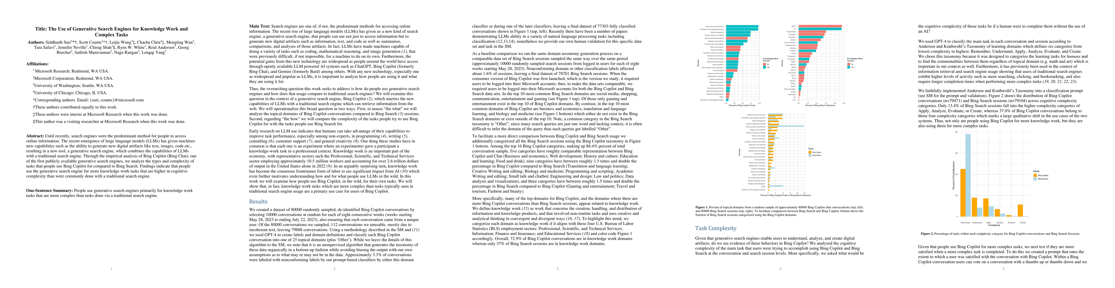Thumbnail for The Use of Generative Search Engines for Knowledge Work and Complex
  Tasks