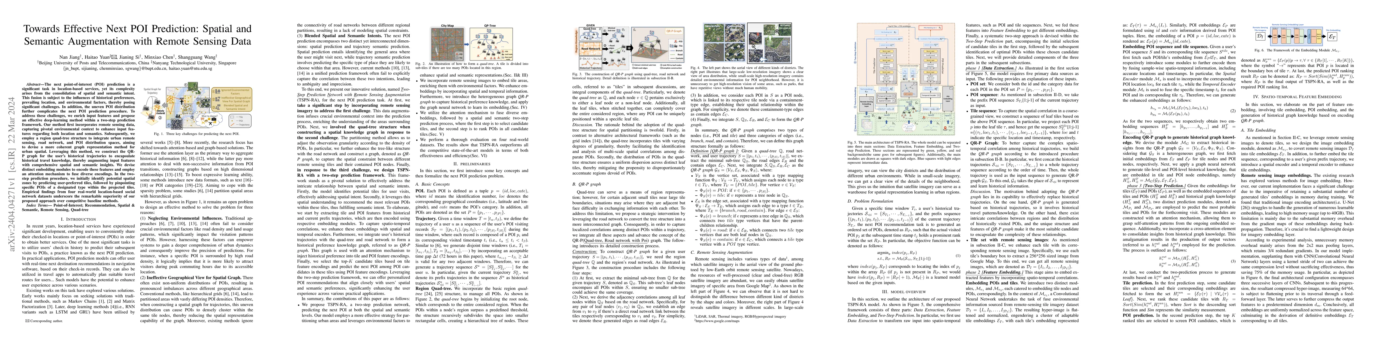Thumbnail for Towards Effective Next POI Prediction: Spatial and Semantic Augmentation
  with Remote Sensing Data