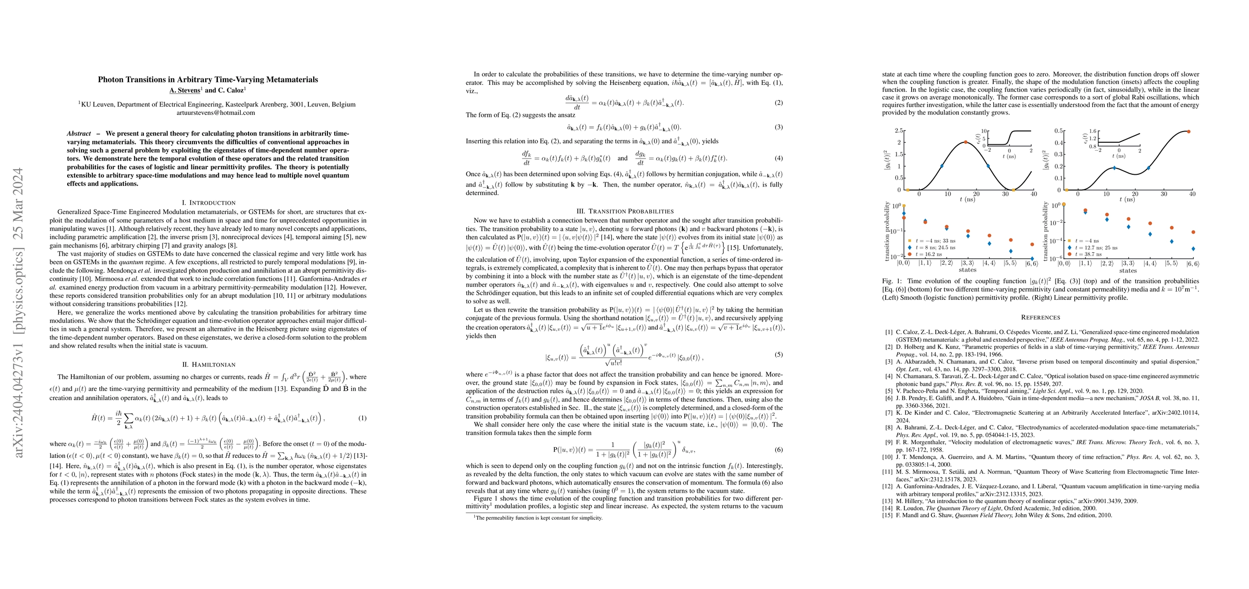 Thumbnail for Photon Transitions in Arbitrary Time-Varying Metamaterials