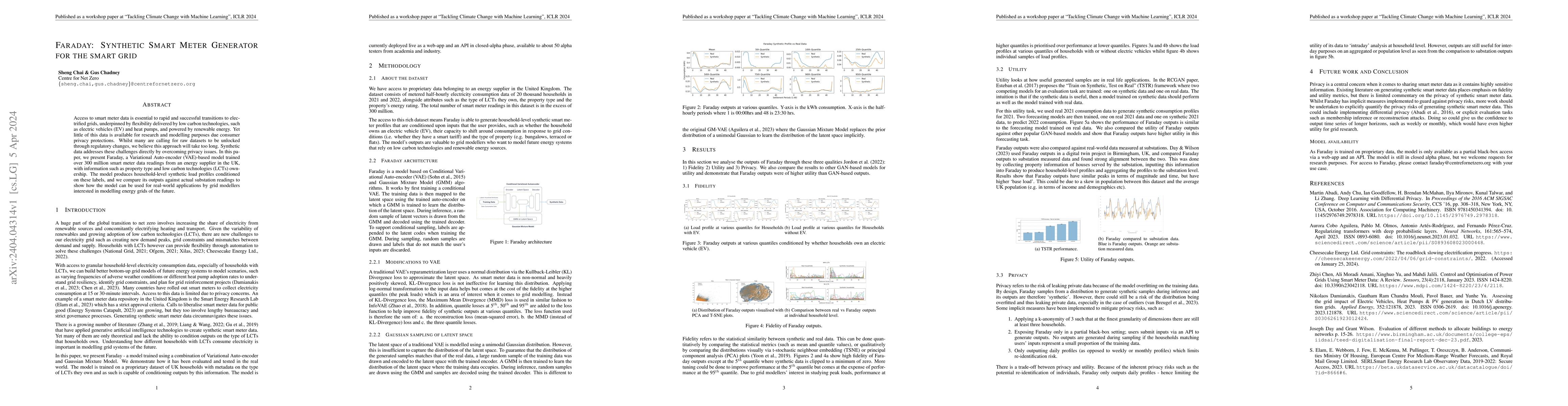Thumbnail for Faraday: Synthetic Smart Meter Generator for the smart grid