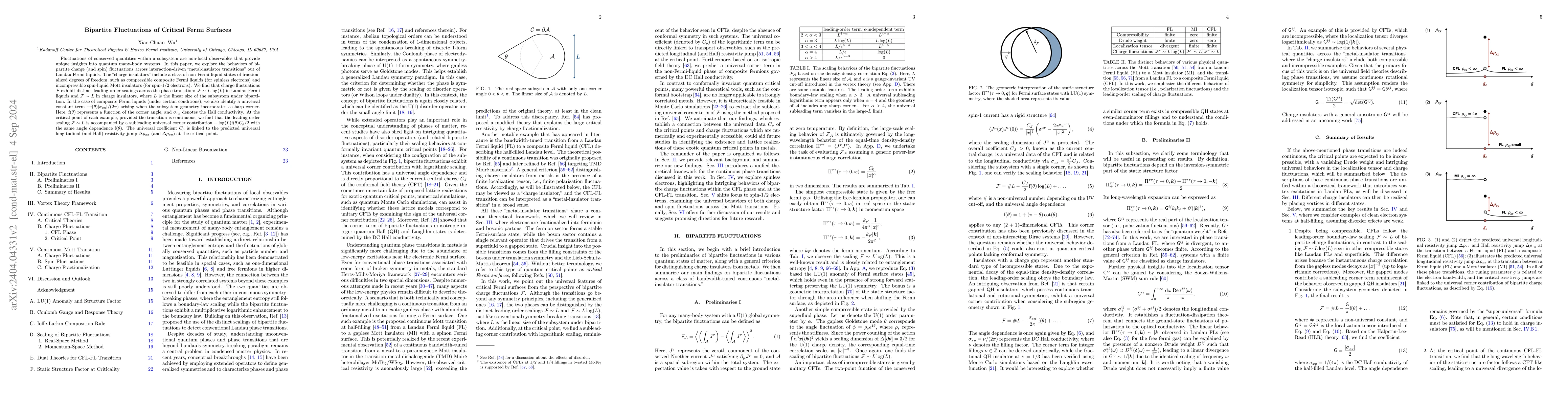 Thumbnail for Bipartite Fluctuations of Critical Fermi Surfaces
