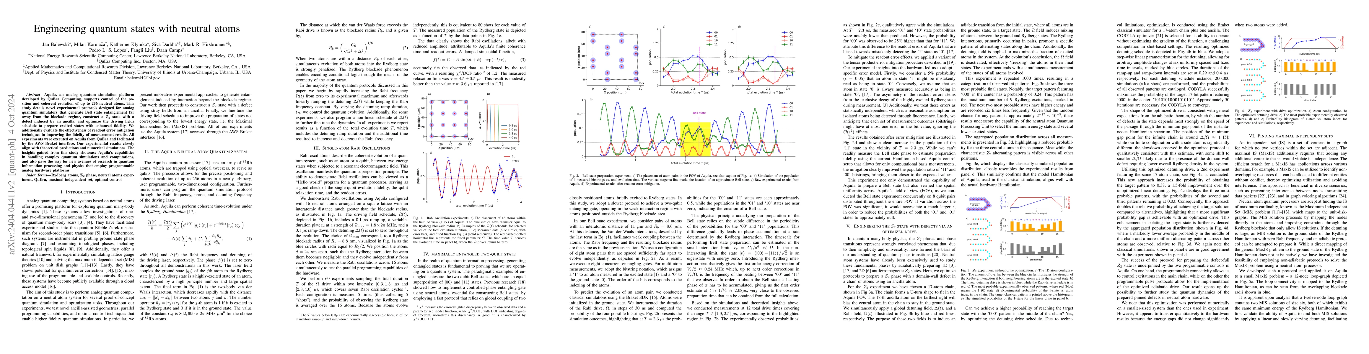 Thumbnail for Engineering quantum states with neutral atoms
