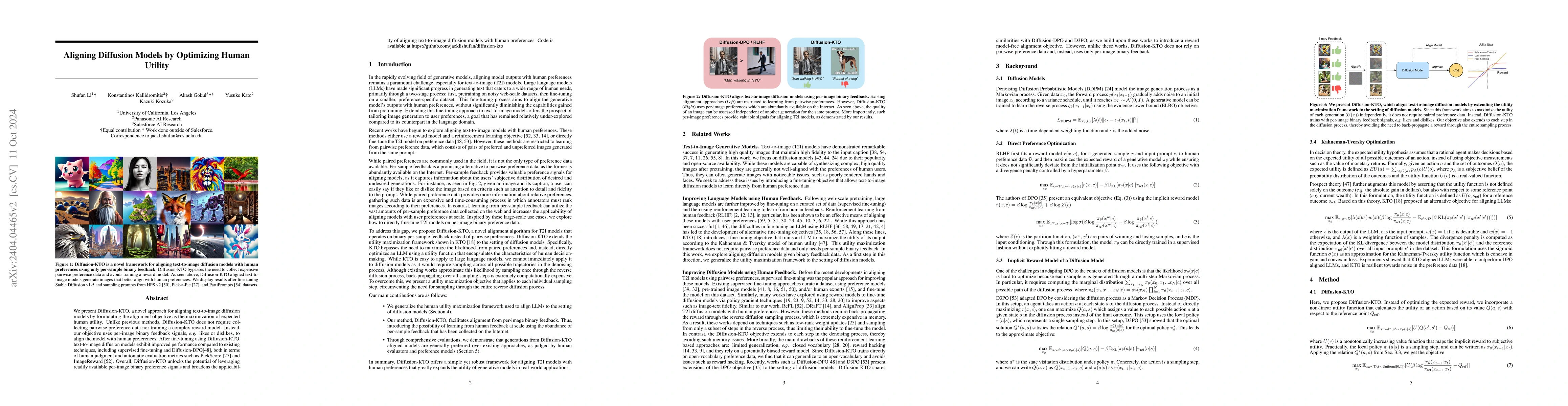Thumbnail for Aligning Diffusion Models by Optimizing Human Utility