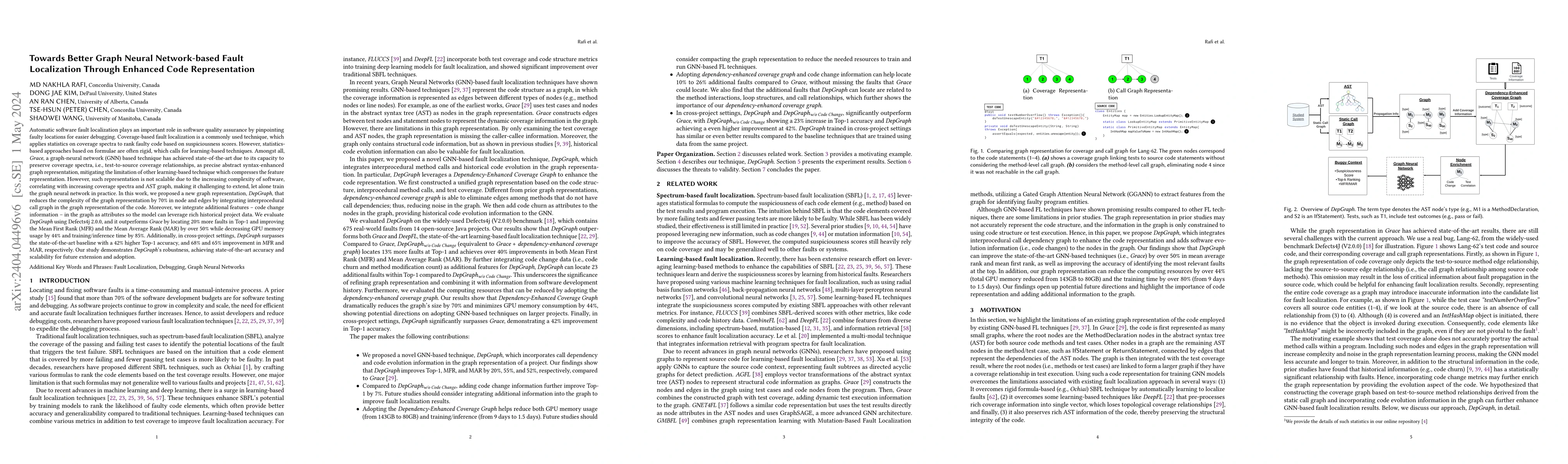 Thumbnail for Towards Better Graph Neural Network-based Fault Localization Through
  Enhanced Code Representation