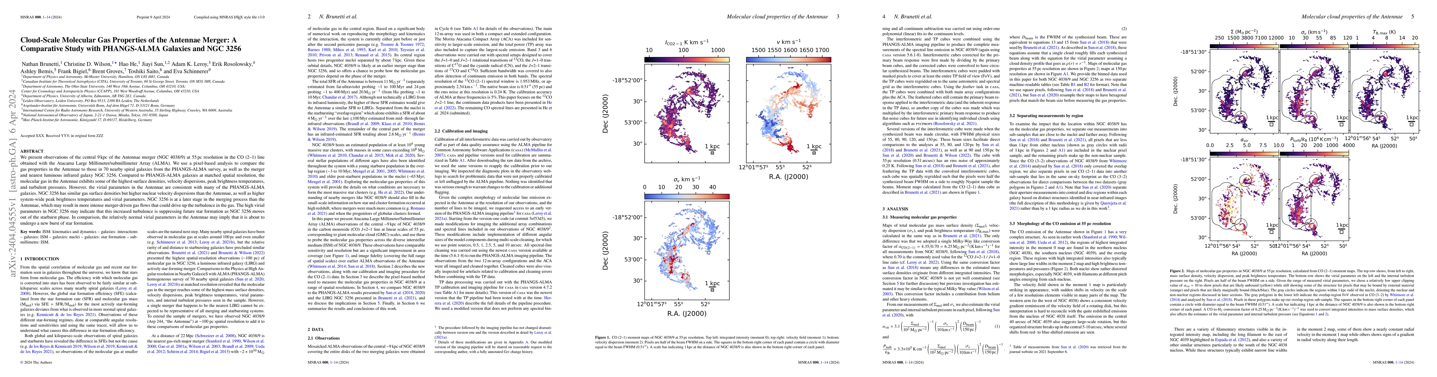 Thumbnail for Cloud-Scale Molecular Gas Properties of the Antennae Merger: A
  Comparative Study with PHANGS-ALMA Galaxies and NGC 3256