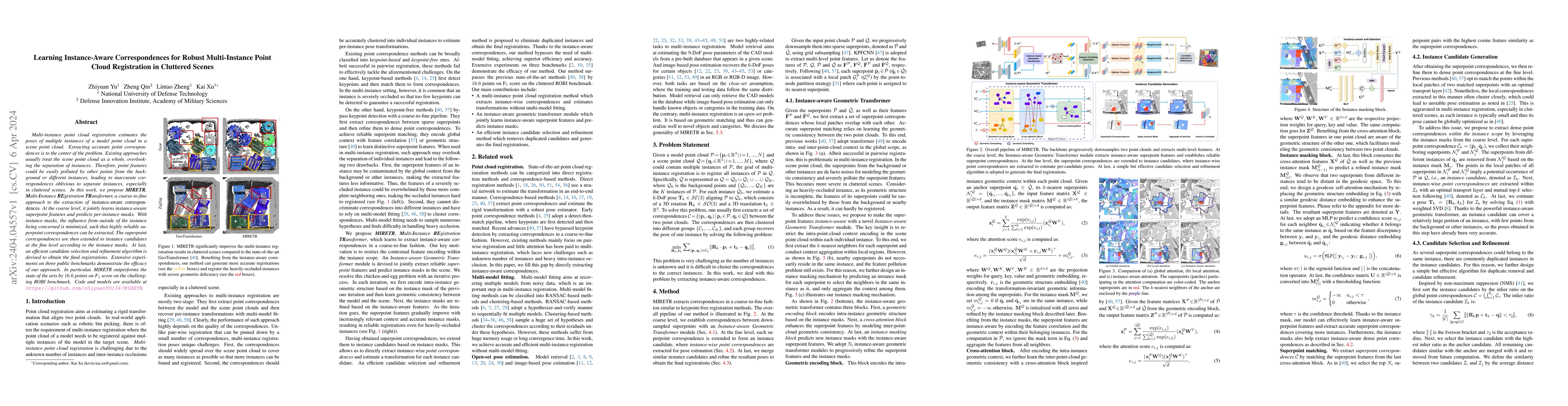 Thumbnail for Learning Instance-Aware Correspondences for Robust Multi-Instance Point
  Cloud Registration in Cluttered Scenes