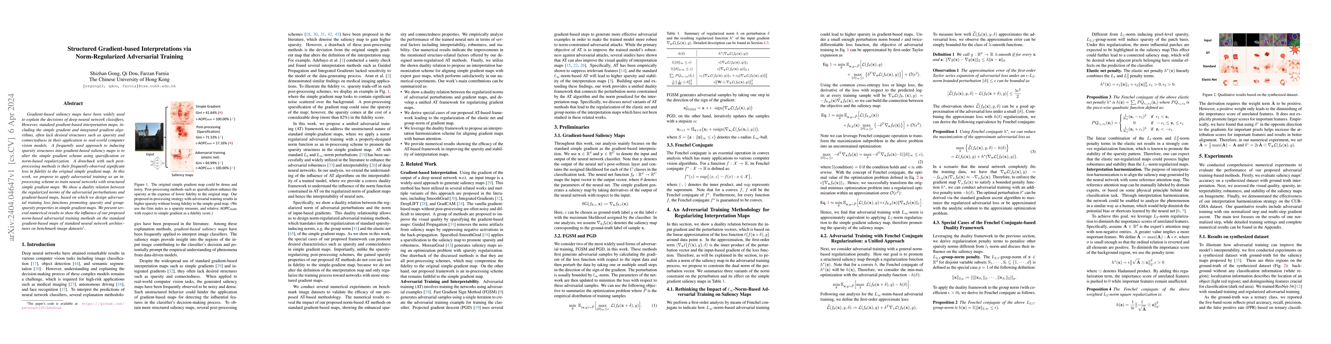 Thumbnail for Structured Gradient-based Interpretations via Norm-Regularized
  Adversarial Training