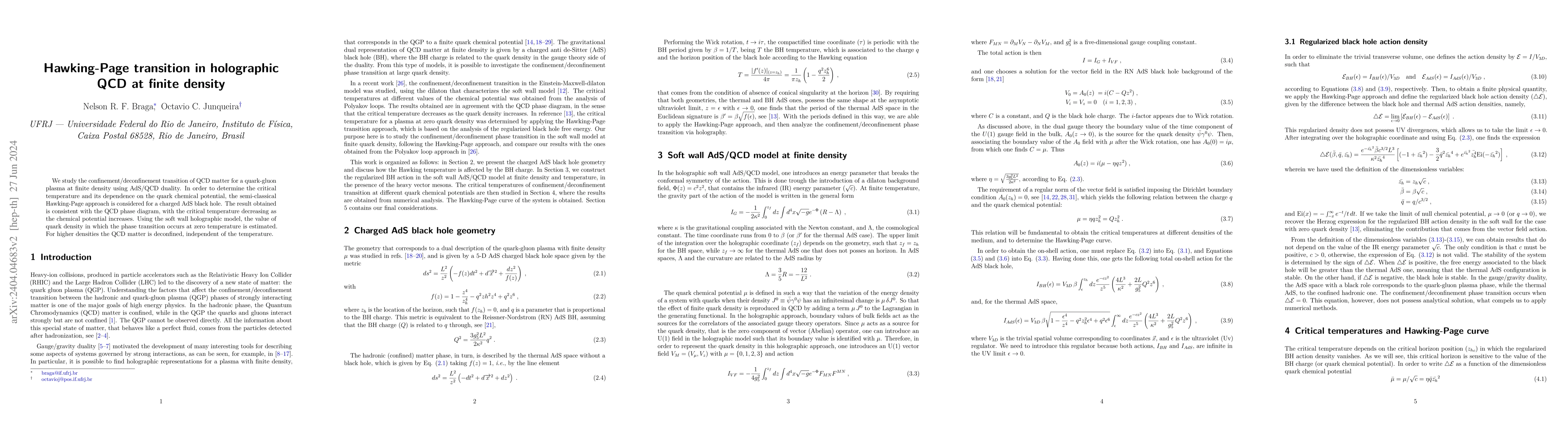 Thumbnail for Hawking-Page transition in holographic QCD at finite density