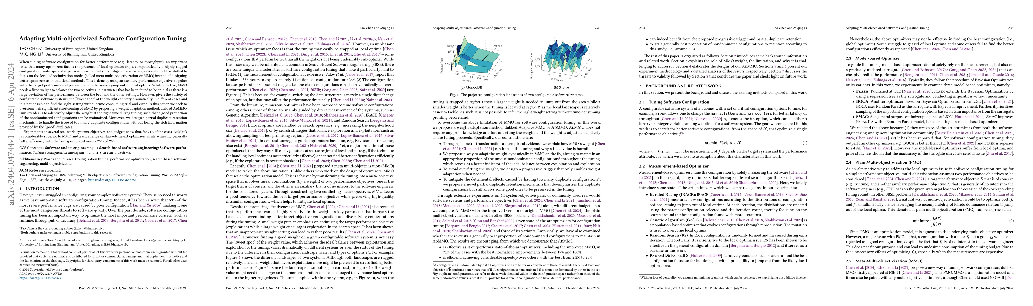 Thumbnail for Adapting Multi-objectivized Software Configuration Tuning
