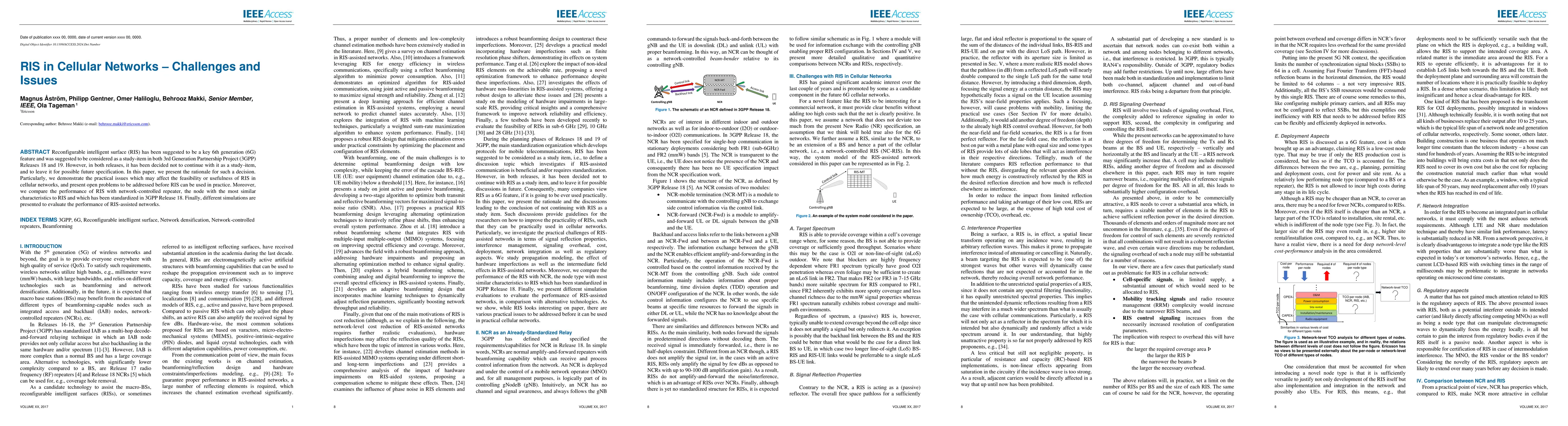 Thumbnail for RIS in Cellular Networks -- Challenges and Issues