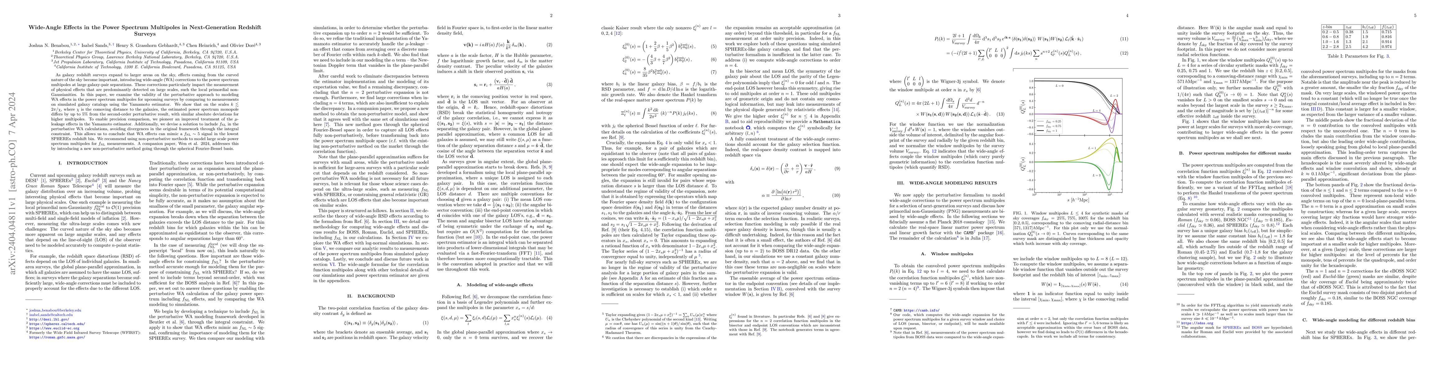 Thumbnail for Wide-Angle Effects in the Power Spectrum Multipoles in Next-Generation
  Redshift Surveys