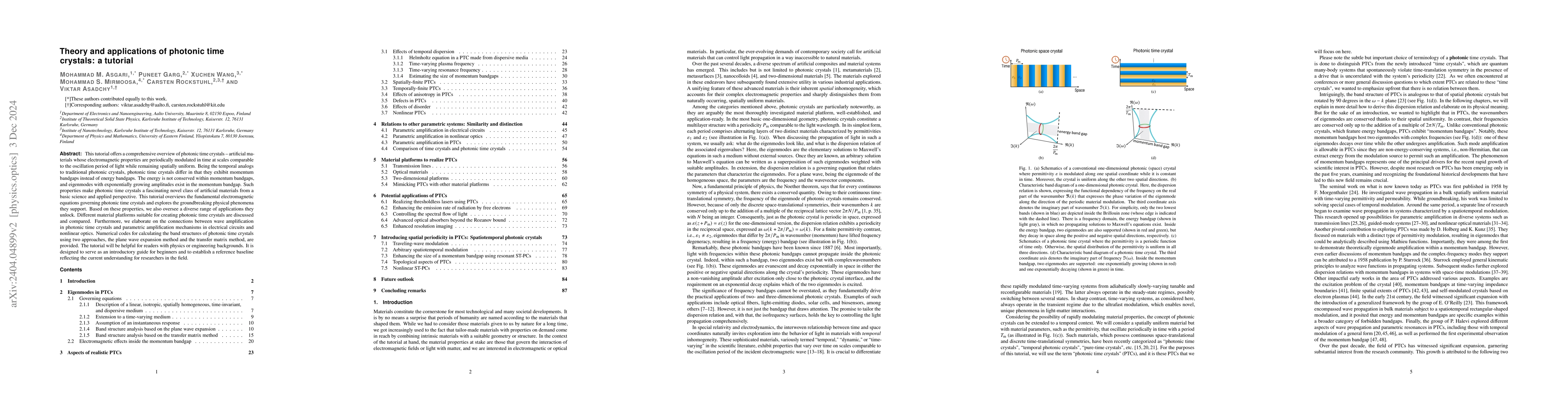 Thumbnail for Photonic time crystals: Theory and applications