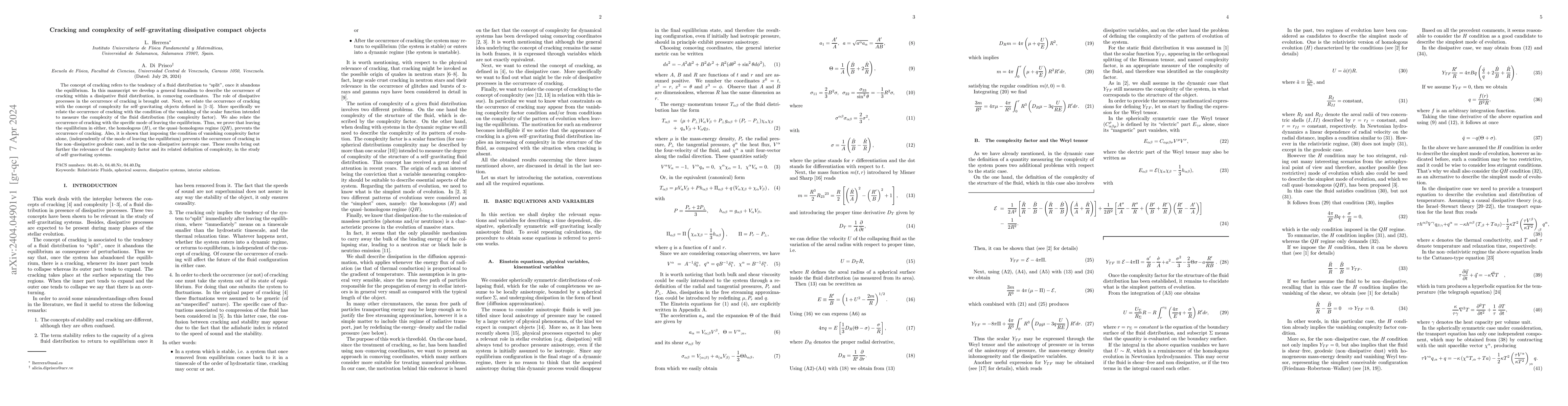 Thumbnail for Cracking and complexity of self-gravitating dissipative compact objects