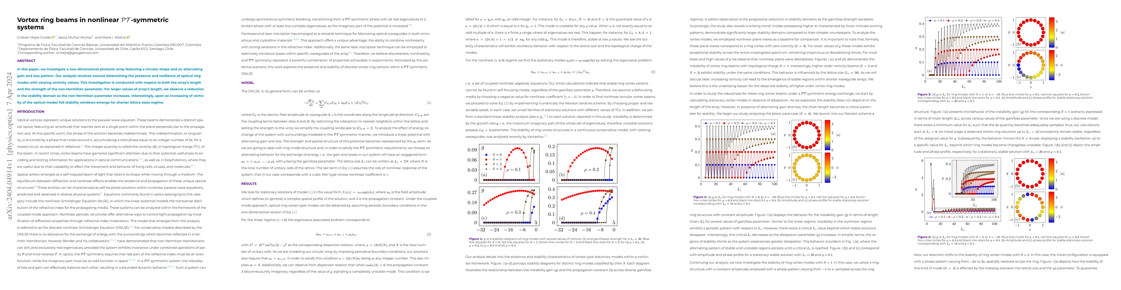 Thumbnail for Vortex ring beams in nonlinear $\mathcal{PT}$-symmetric systems
