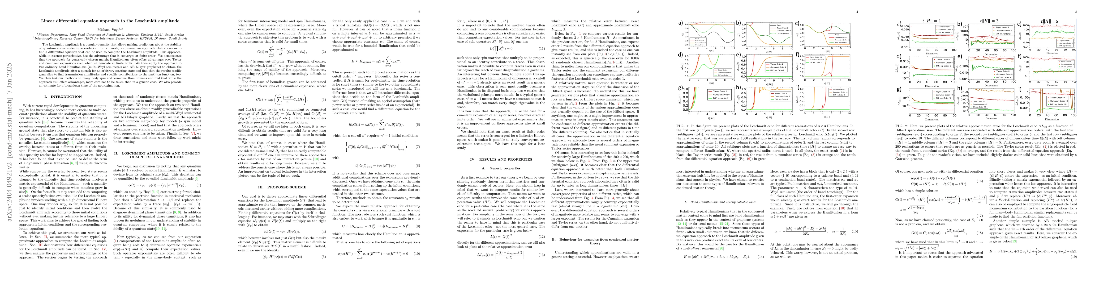 Thumbnail for Linear differential equation approach to the Loschmidt amplitude