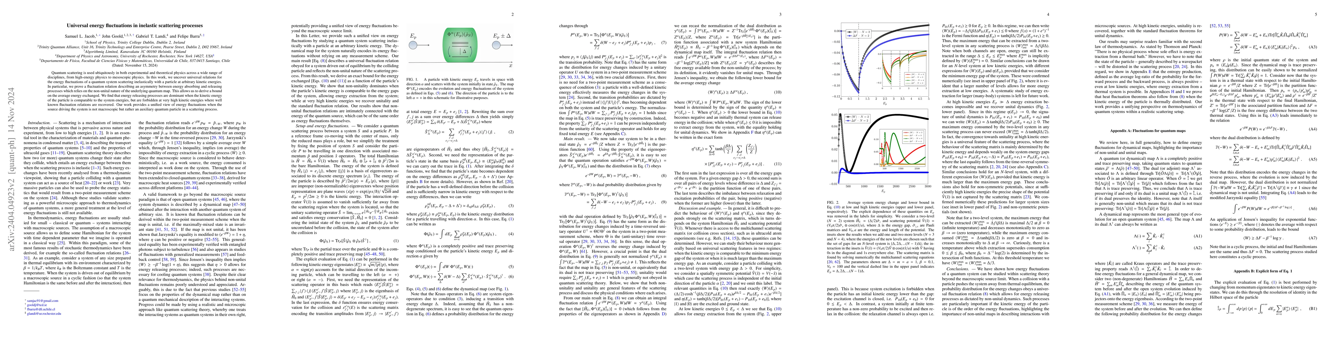 Thumbnail for Universal energy fluctuations in inelastic scattering processes