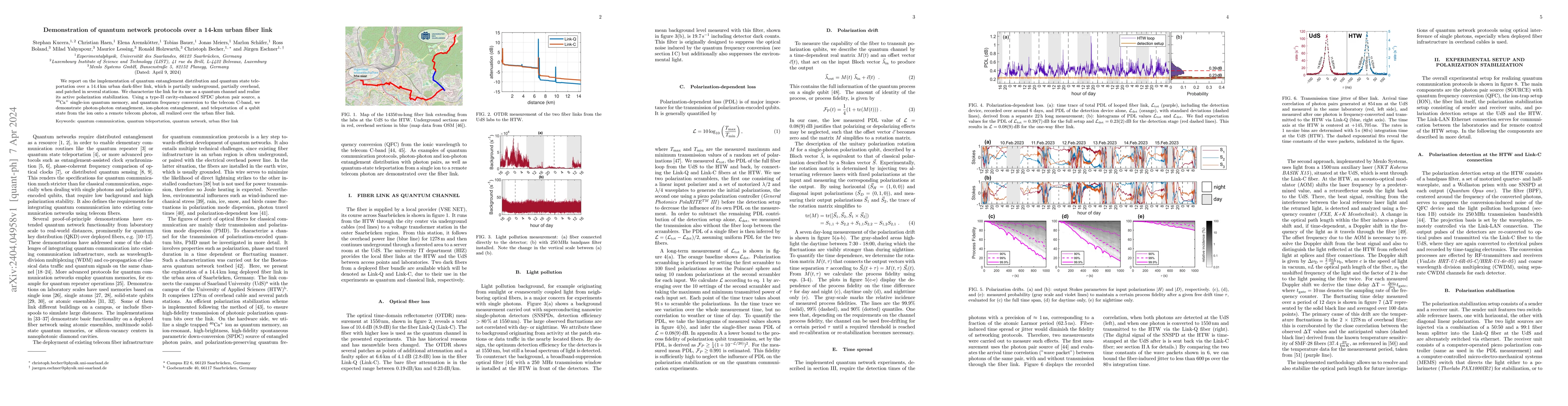 Thumbnail for Demonstration of quantum network protocols over a 14-km urban fiber link