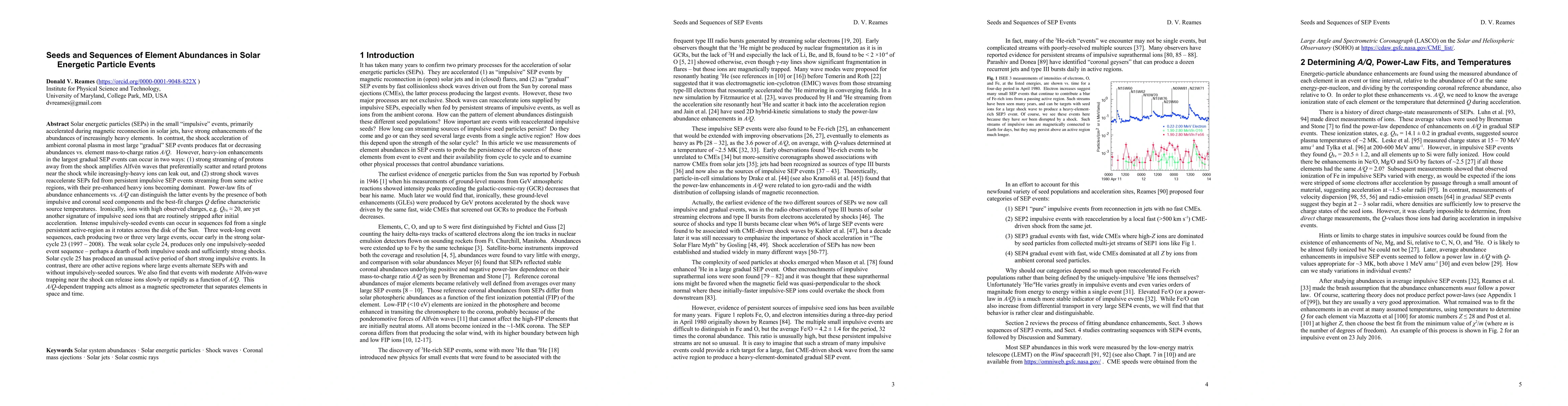 Thumbnail for Seeds and Sequences of Element Abundances in Solar Energetic Particle
  Events