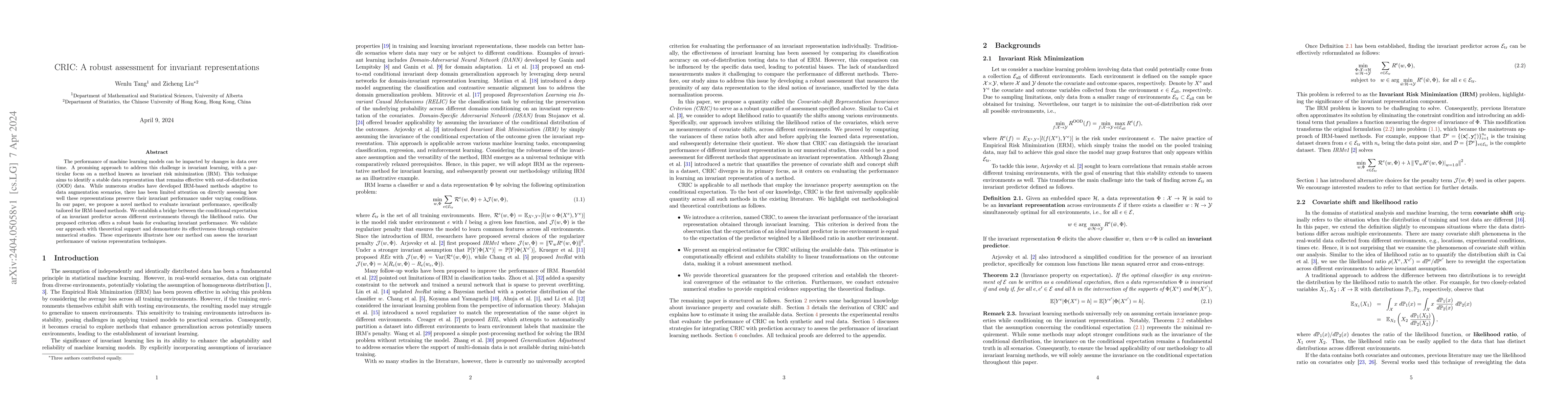 Thumbnail for A robust assessment for invariant representations