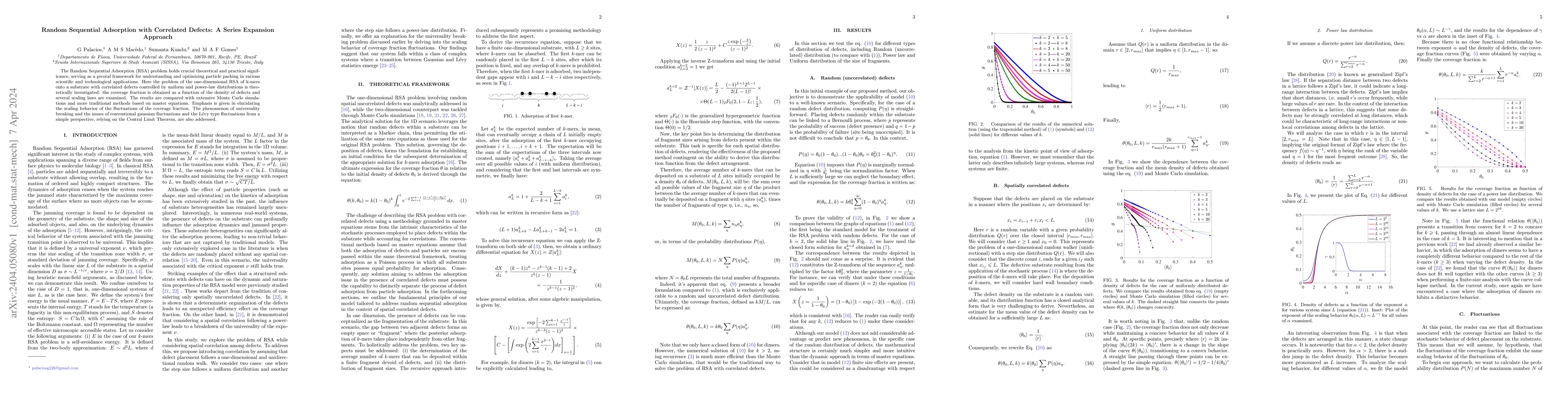 Thumbnail for Random Sequential Adsorption with Correlated Defects: A Series Expansion
  Approach