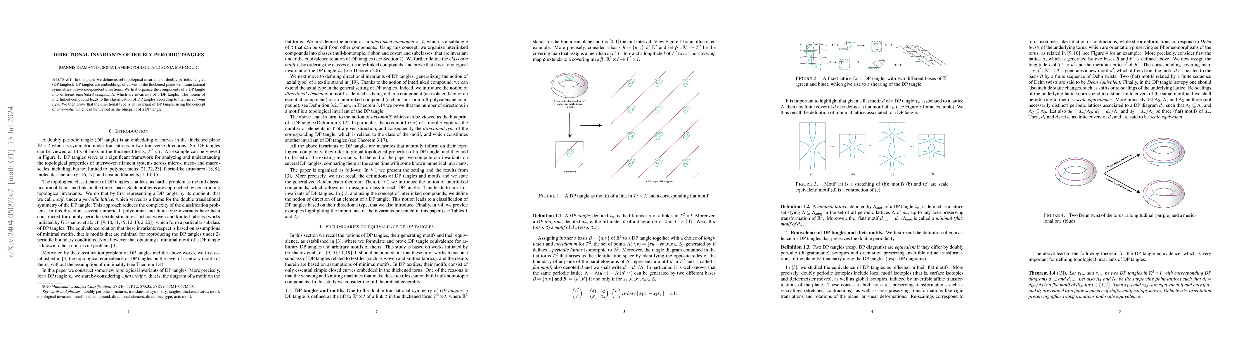 Thumbnail for Directional Invariants of Doubly Periodic Tangles