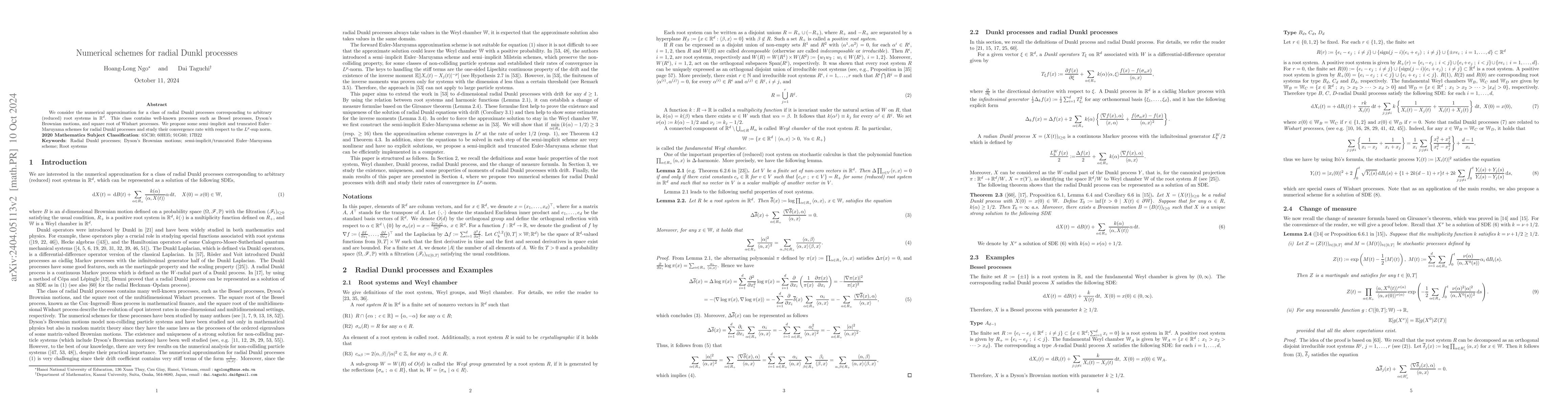 Thumbnail for Numerical schemes for radial Dunkl processes
