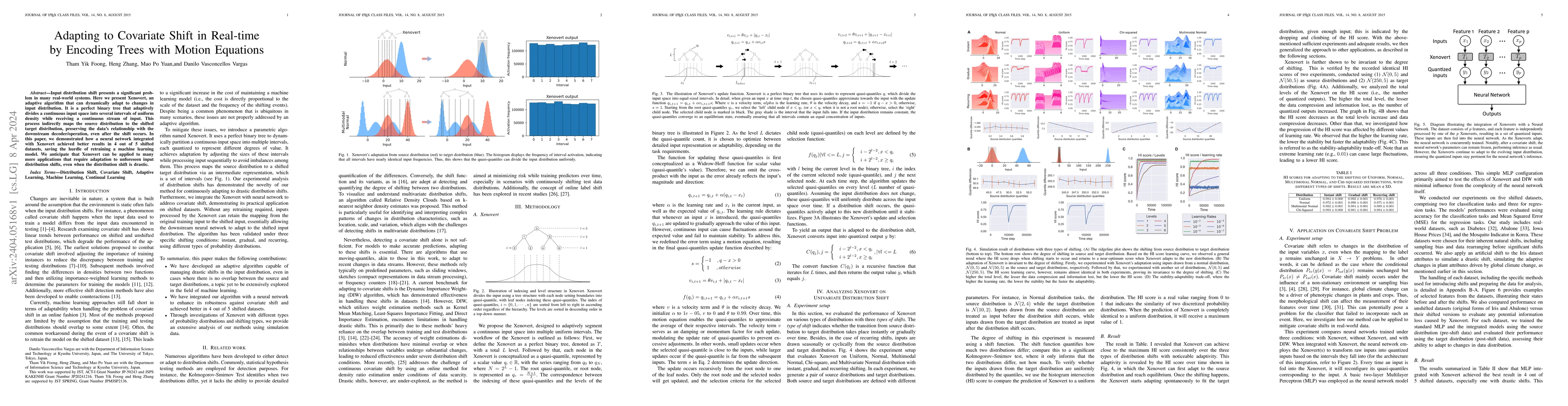 Thumbnail for Adapting to Covariate Shift in Real-time by Encoding Trees with Motion
  Equations