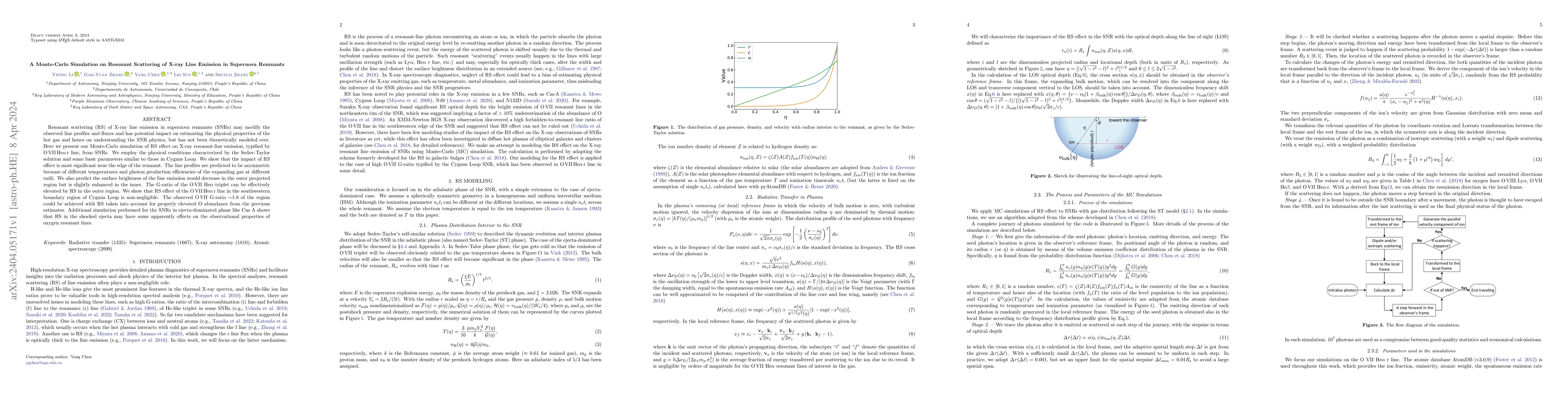 Thumbnail for A Monte-Carlo Simulation on Resonant Scattering of X-ray Line Emission
  in Supernova Remnants