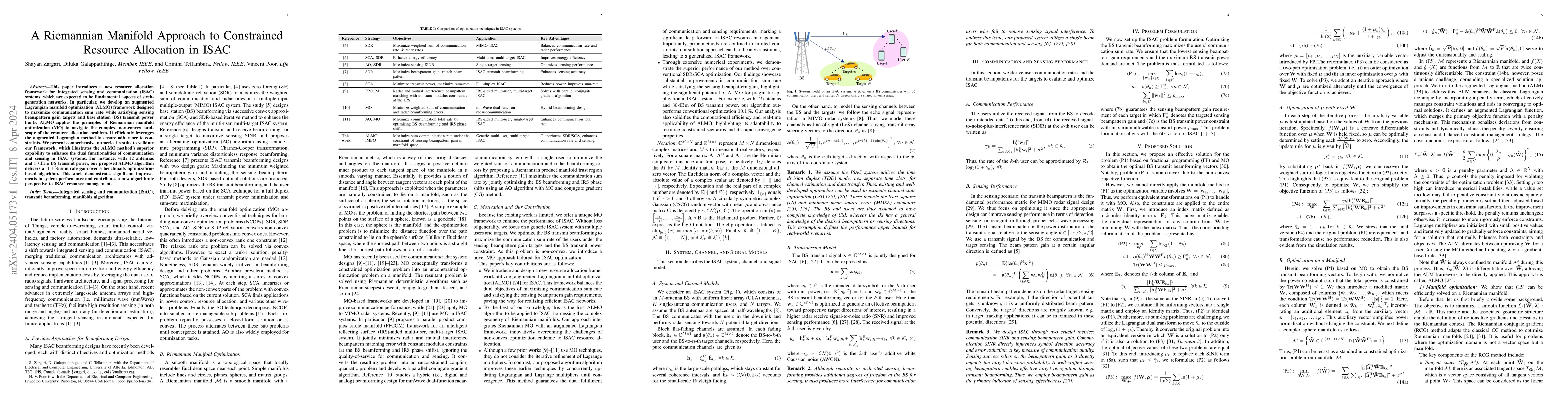 Thumbnail for A Riemannian Manifold Approach to Constrained Resource Allocation in
  ISAC