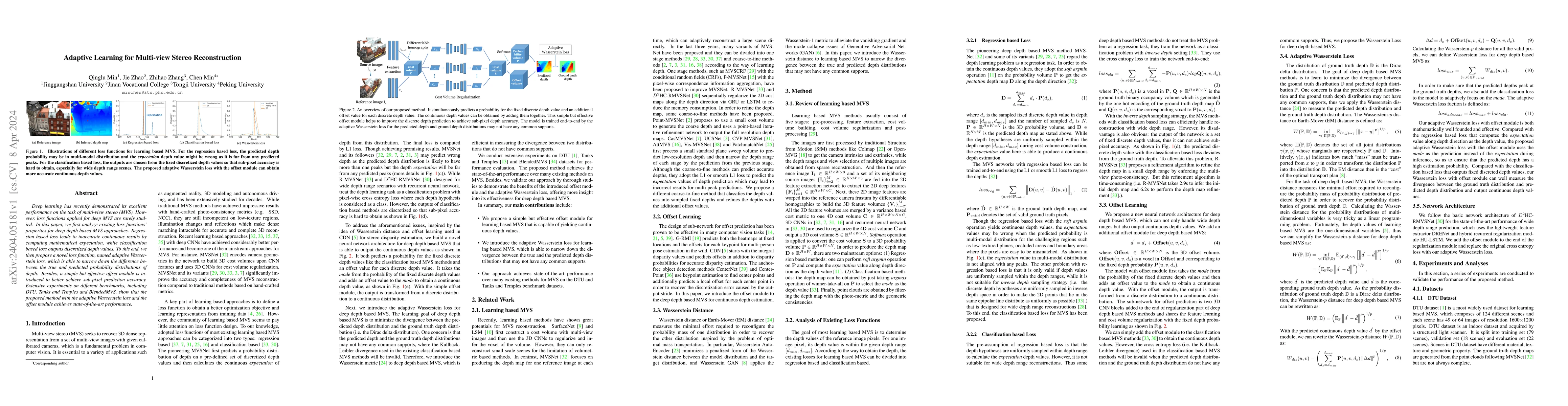 Thumbnail for Adaptive Learning for Multi-view Stereo Reconstruction