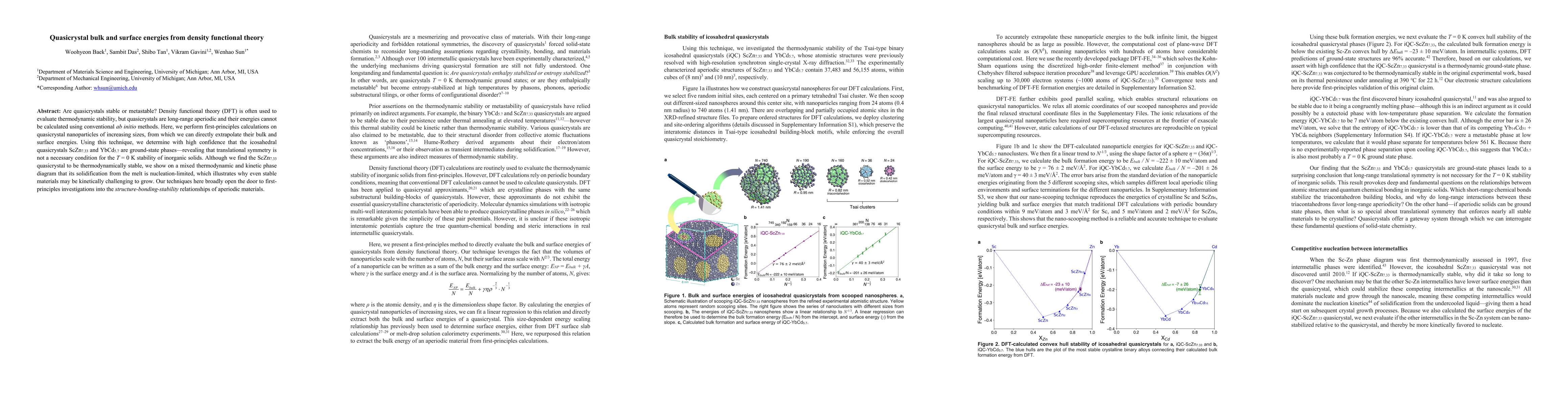 Thumbnail for Quasicrystal bulk and surface energies from density functional theory