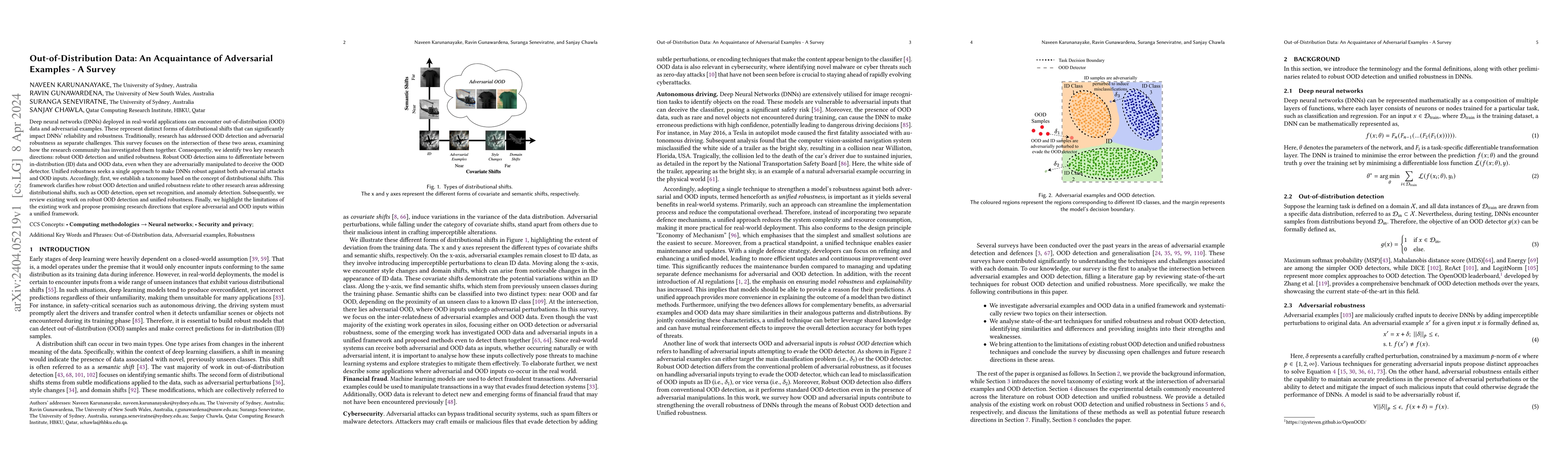 Thumbnail for Out-of-Distribution Data: An Acquaintance of Adversarial Examples -- A
  Survey