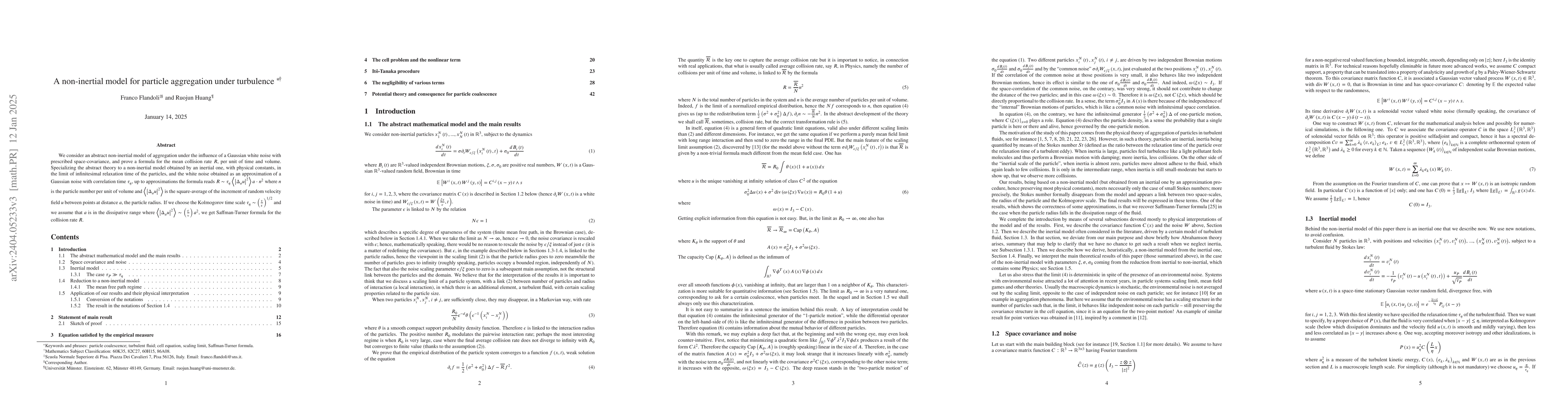 Thumbnail for A non-inertial model for particle aggregation under turbulence