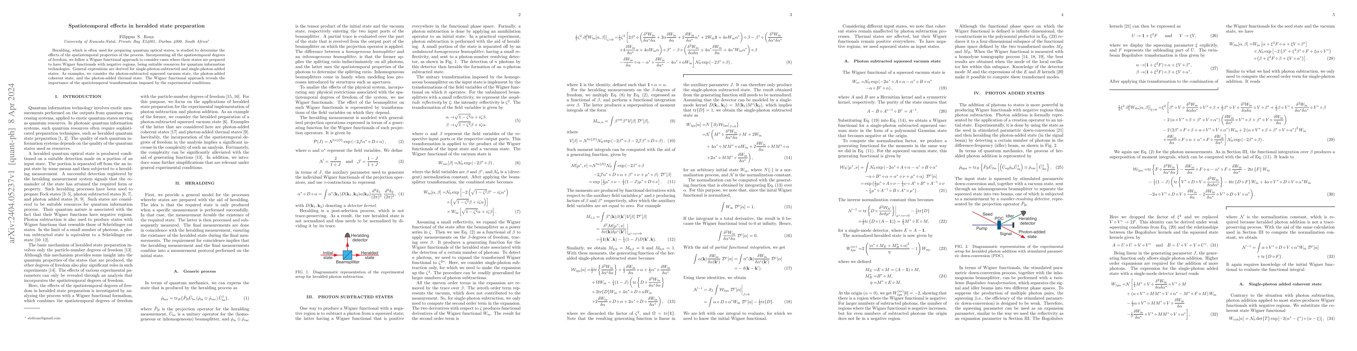 Thumbnail for Spatiotemporal effects in heralded state preparation