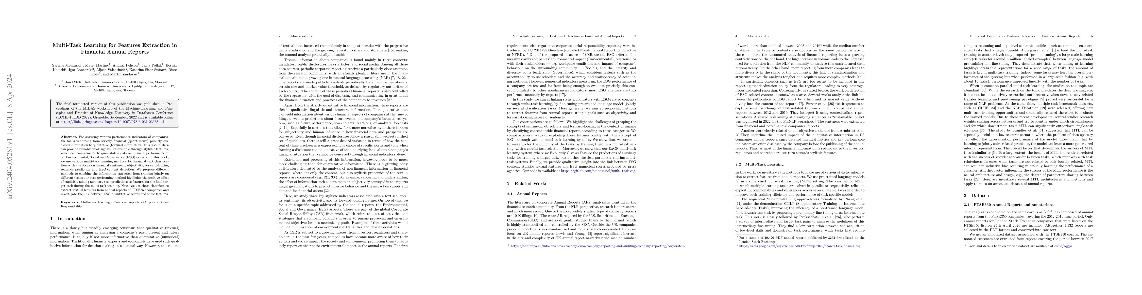 Thumbnail for Multi-Task Learning for Features Extraction in Financial Annual Reports