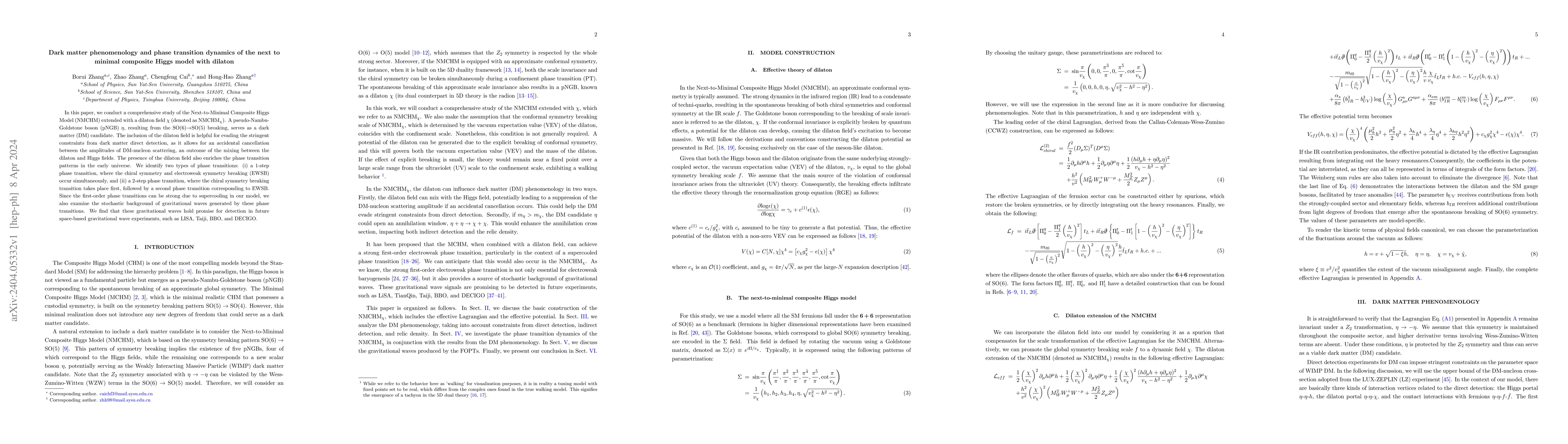 Thumbnail for Dark matter phenomenology and phase transition dynamics of the next to
  minimal composite Higgs model with dilaton