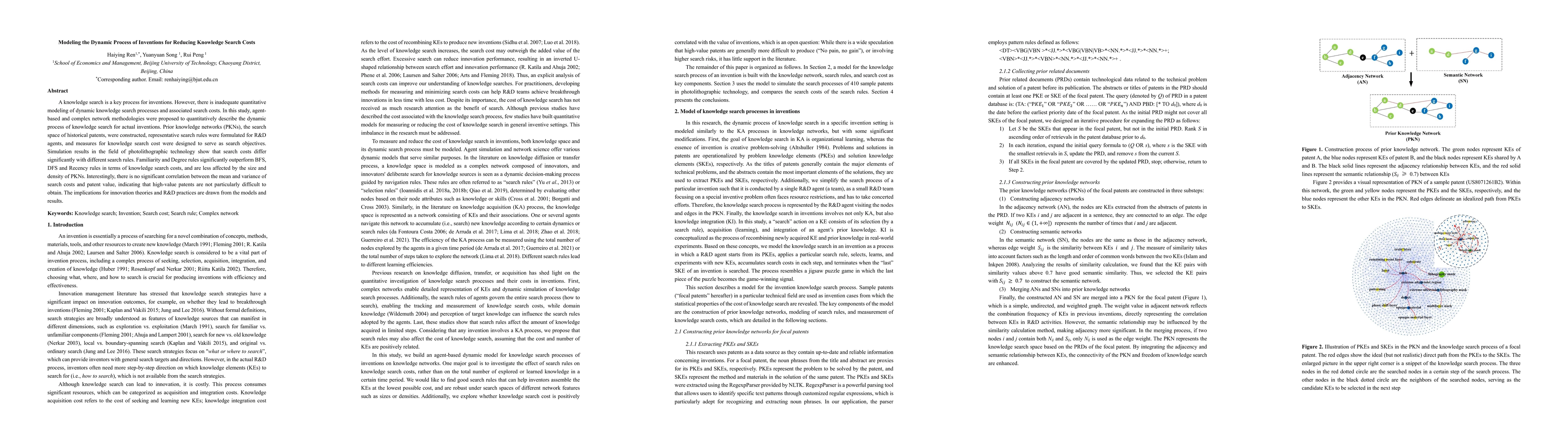 Thumbnail for Modeling the Dynamic Process of Inventions for Reducing Knowledge Search
  Costs