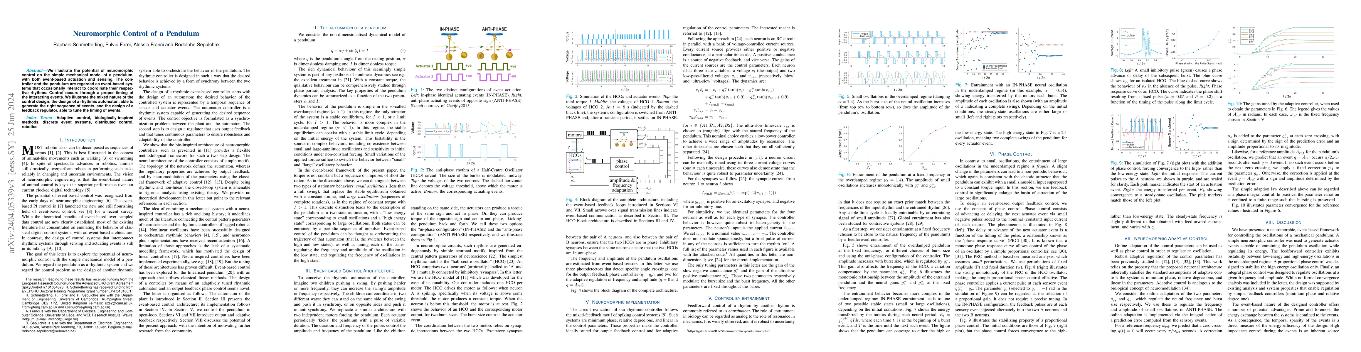 Thumbnail for Neuromorphic Control of a Pendulum