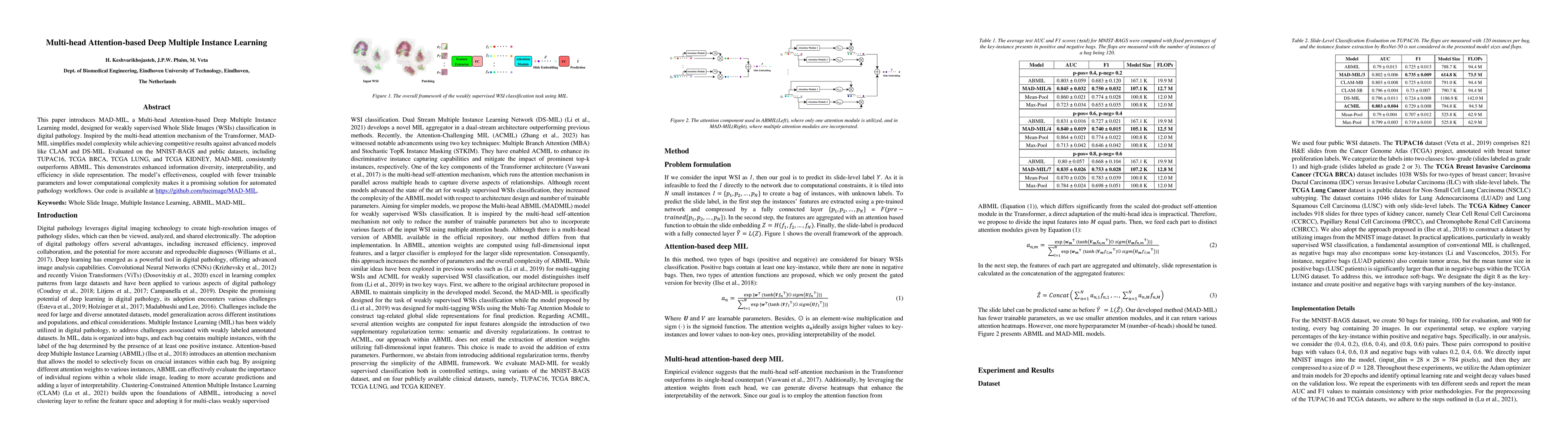 Thumbnail for Multi-head Attention-based Deep Multiple Instance Learning