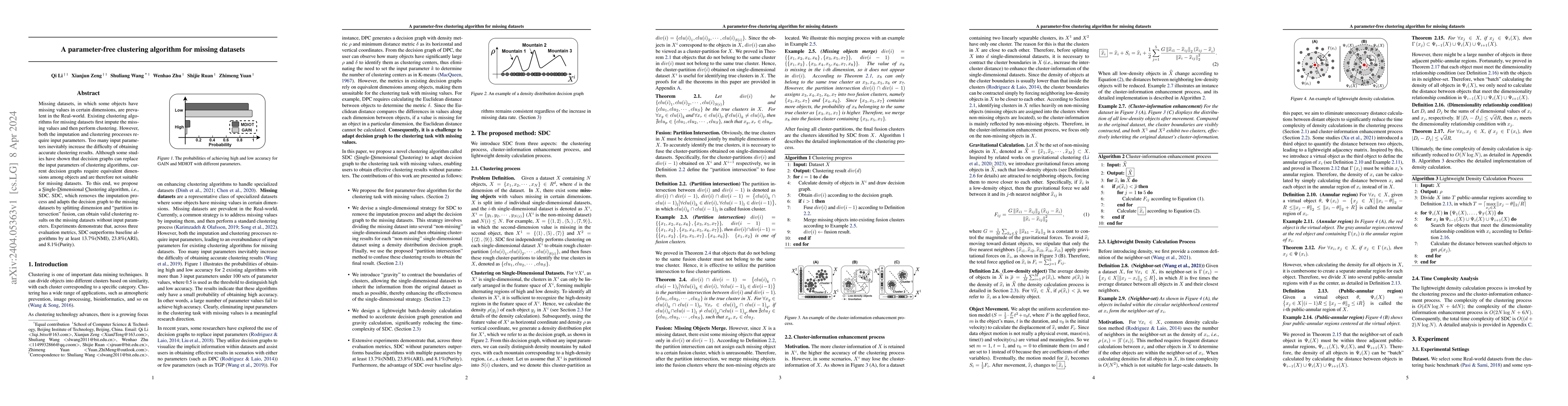Thumbnail for A parameter-free clustering algorithm for missing datasets