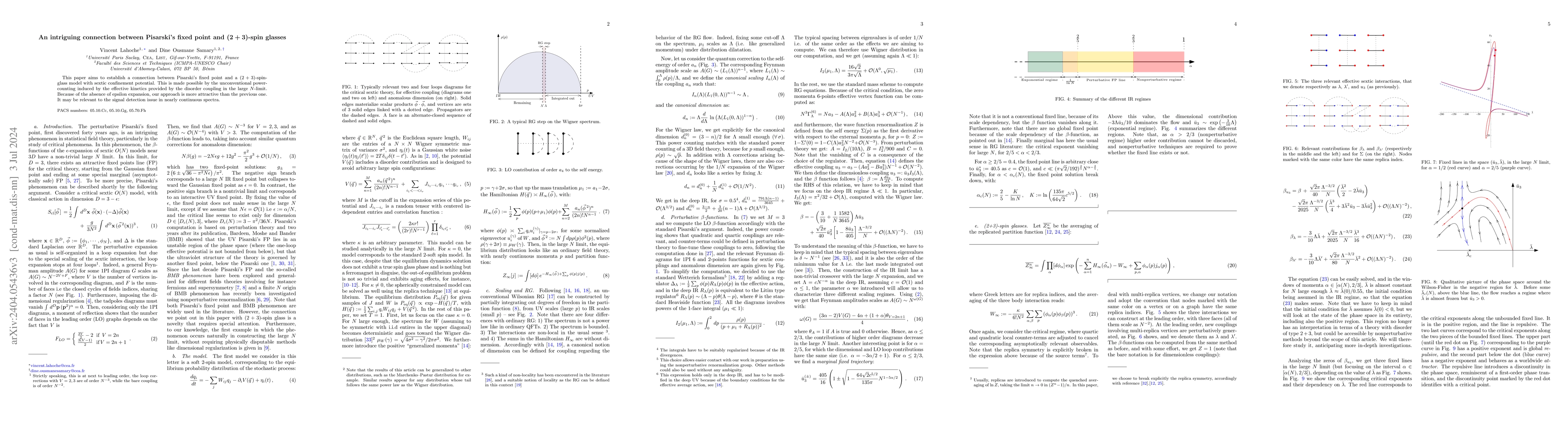 Thumbnail for An intriguing connection between Pisarski's fixed point and (2+3)-spin
  glasses