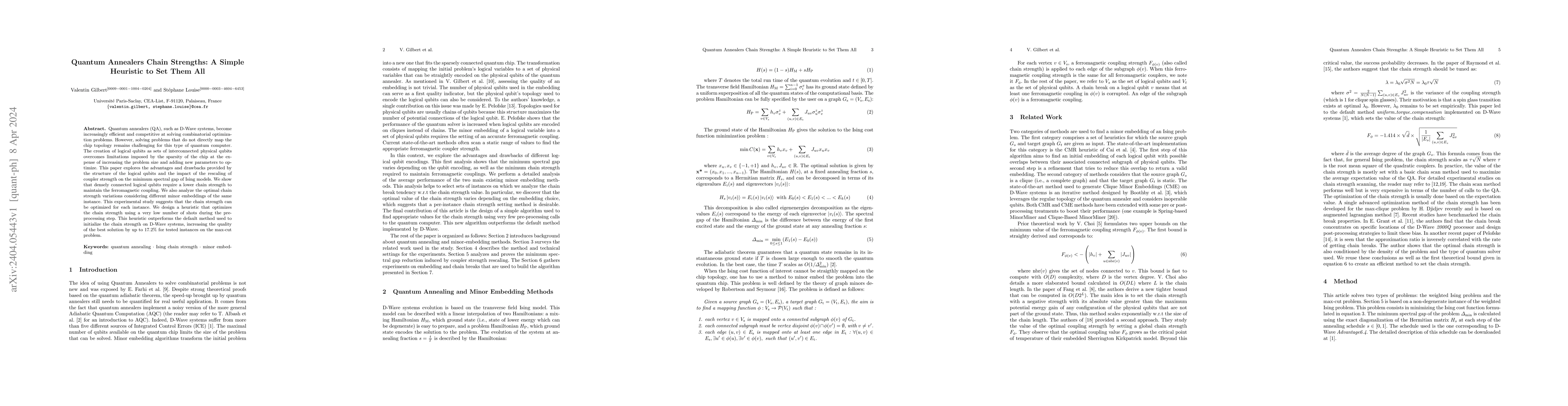 Thumbnail for Quantum Annealers Chain Strengths: A Simple Heuristic to Set Them All