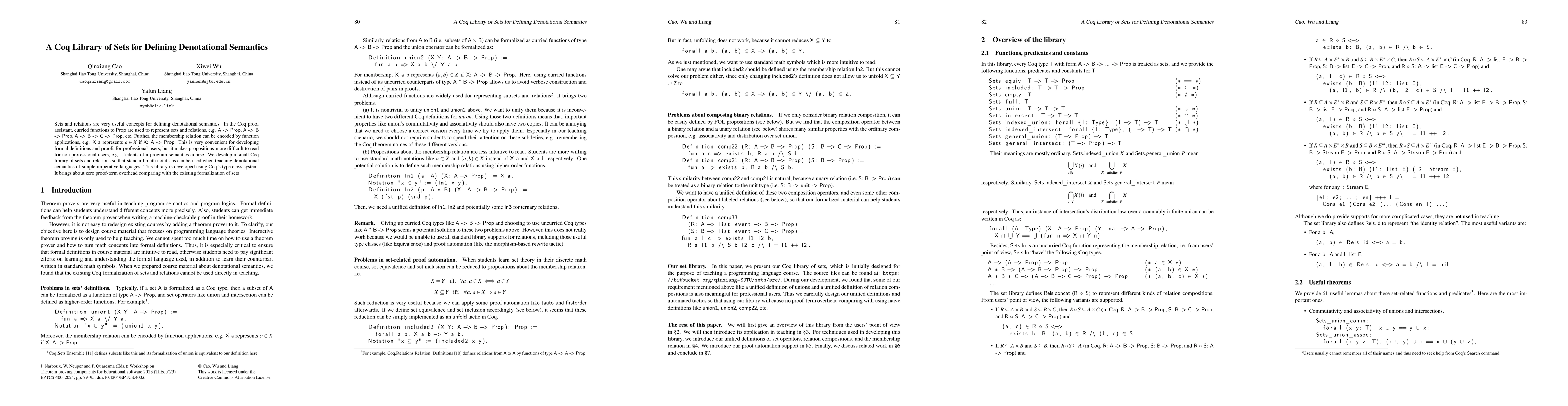 Thumbnail for A Coq Library of Sets for Teaching Denotational Semantics