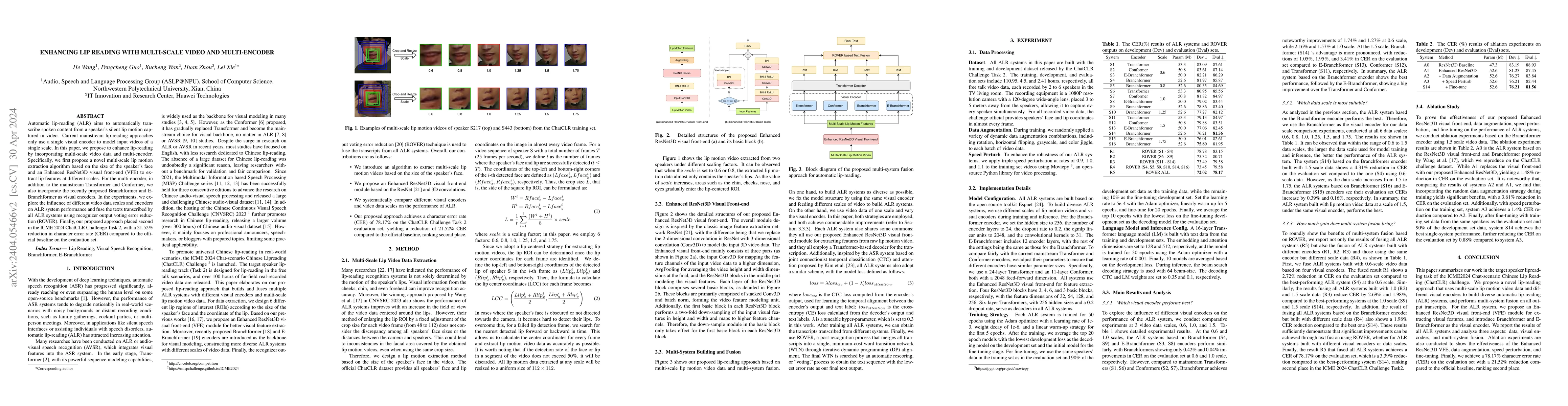 Thumbnail for Enhancing Lip Reading with Multi-Scale Video and Multi-Encoder