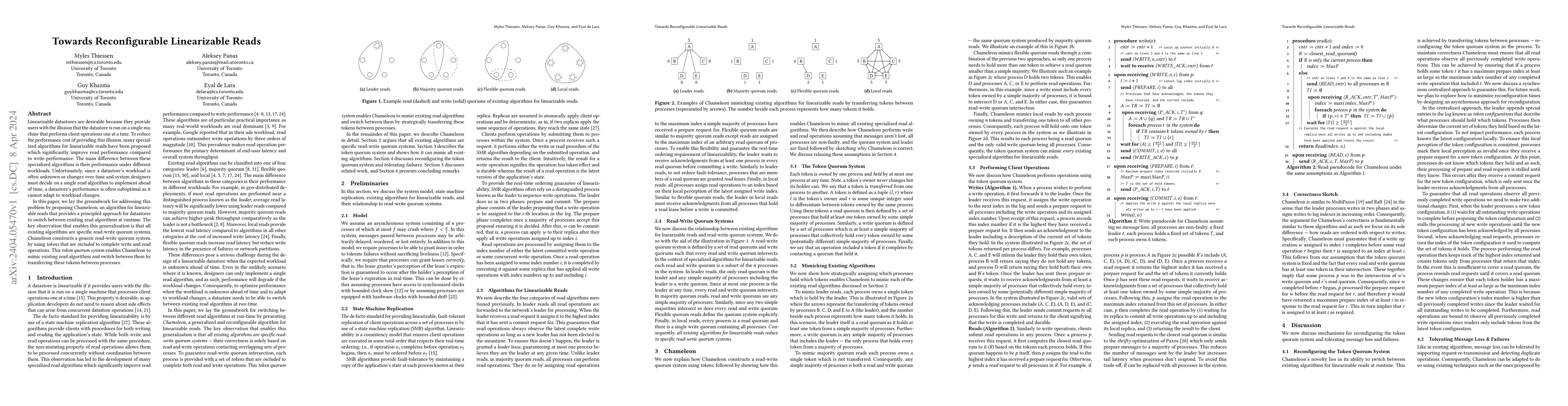 Thumbnail for Towards Reconfigurable Linearizable Reads