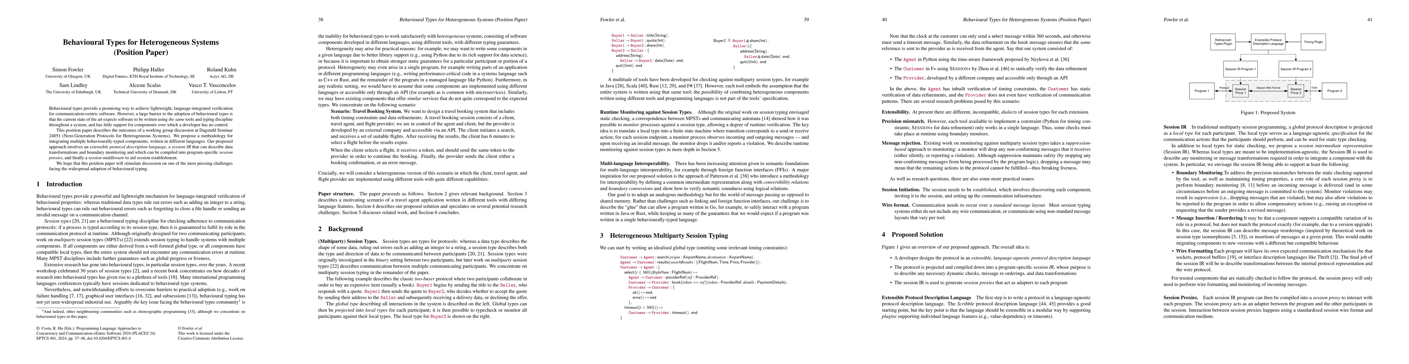 Thumbnail for Behavioural Types for Heterogeneous Systems (Position Paper)